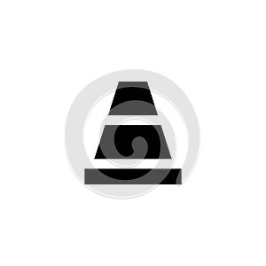 Construction cone vector icon